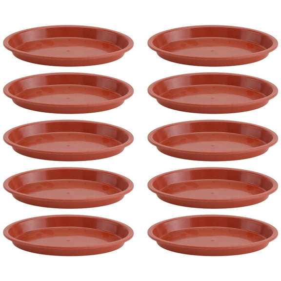 Bestonzon Pot Tray Saucers Flower Planterterracotta Pots Flowerpot Round Clay Drainage Dish Drip Pots Trays Plants Saucers