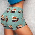 thumbnail image 2 of KLL Fox Pattern Workout Shorts for Women Scrunch Short Gym Yoga Running Sport Active Exercise Fitness Shorts, 2 of 5