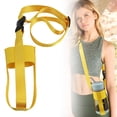 thumbnail image 2 of Adjustable Water Bottle Holder Strap - Wearable Flask and Water Bottle Shoulder Strap for Hiking, Running, Cycling, Travel, Hands Free Carrier for Outdoor Sports and Fitness Activities, 2 of 9