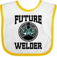 thumbnail image 3 of Inktastic Welding Future Welder Baby Clothes Boys or Girls Baby Bib, 3 of 4
