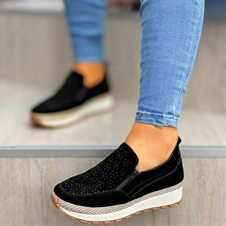 

Aayomet Women S Shoes Casual Loafers Shoes Casual Outdoor Leisure Breathable Fitness For Women s Comfortable Women s casual Black 8.5