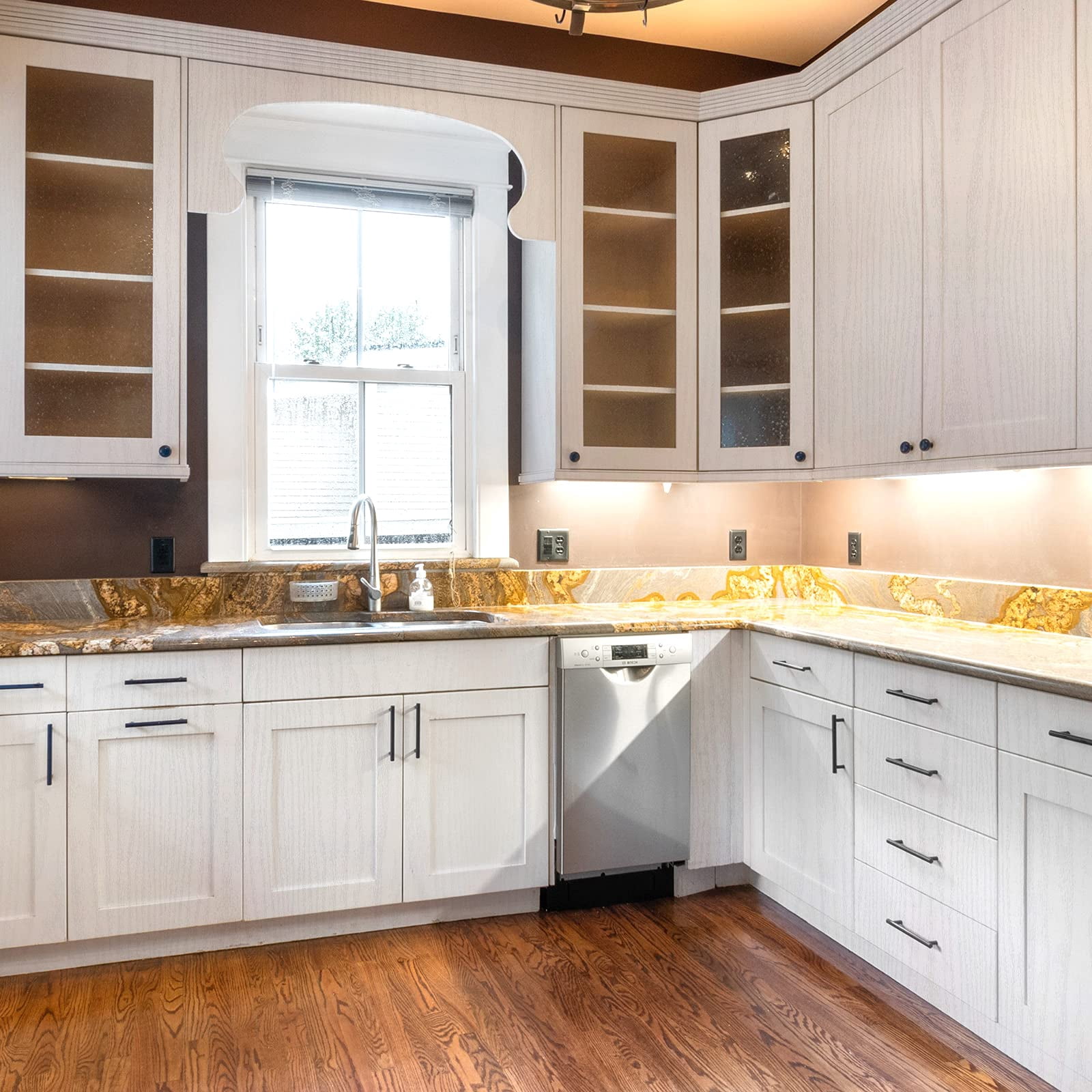 White Wood Grain Contact Paper 24 X 196 In  Self-adhesive Wallpaper Peel And Stick Removable Decorative Wall Covering Vinyl Film For Shelf Liner Furniture Kitchen Cabinet Countertop Drawer