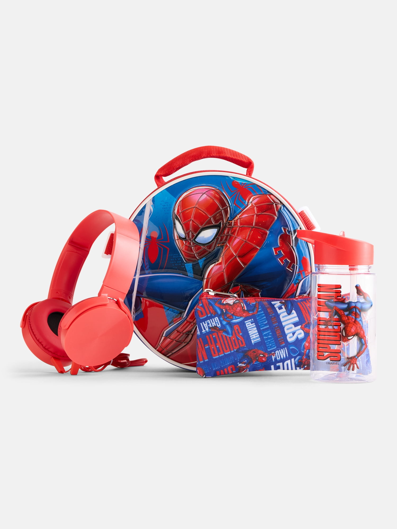 Marvel Spider-Man Boys Backpack Set with Lunch Bag, 6 Piece