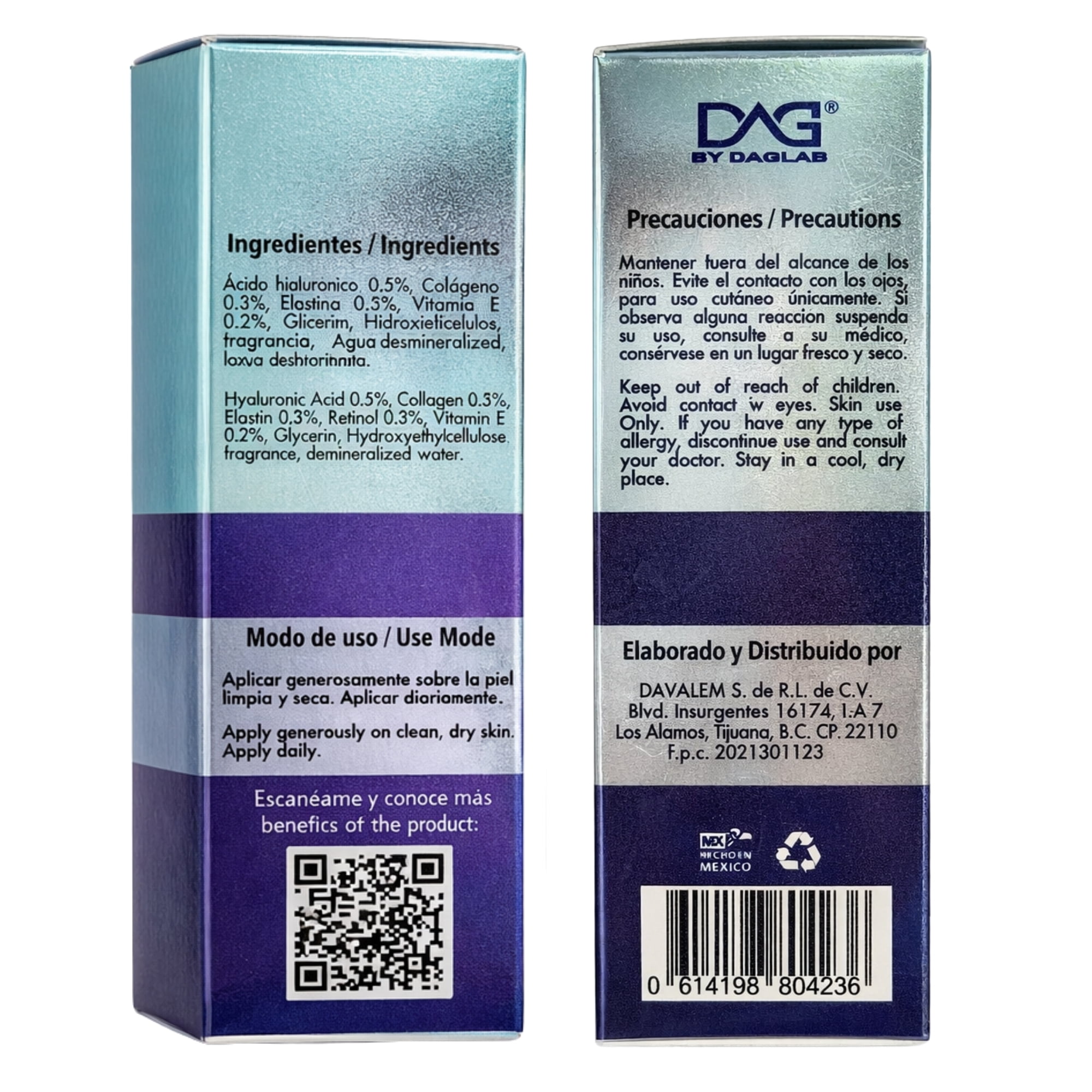 DAG by DAGLAB Night Face Cream with Hyaluronic Acid and Argan Oil, Hydrating Facial Cream, Lightweight Moisturizer for All Skin Types, 1.3 fl oz