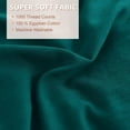 thumbnail image 7 of D.N.G. BEDDINGS 3 Piece Luxury 5 Inch Two Layer Ruffle Comforter Set Premium Super Soft, 800 TC, 100% Egyptian Cotton, Super Soft, Twin/Twin XL Size Teal Color, 7 of 7