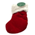 thumbnail image 2 of Kurt Adler 7 inch "L" Red Monogrammed Mini Christmas Stocking, 2 of 5
