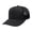 Black, variant on Adjustable Snapback Baseball Cap, Snapback Cap Trucker Hat Mid Profile Mesh Back Cotton Twill Wholesale-White