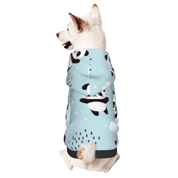 Balery Cute Panda Bear Sudadera con Capucha para Perros Pequeños – Ropa para Mascotas, Disfraz para Perros y Gatos, Ideal para Fiestas y Cosplay-X-Small