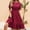 *Hot Pink, variant on ClodeEU Women's Polka Dot Print A Line Midi Dress,Round Neck Short Sleeve High Waist Dress Blue,Women's Plus L