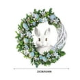 thumbnail image 2 of Easter Bunny Wreath Festive Floral Decoration for Home, 2 of 3
