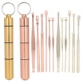 thumbnail image 1 of Kit de extracción de cerumen de acero inoxidable, cuchara para los oídos, recogedor de cerumen, herramienta de limpieza (oro rosa), 1 of 14