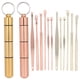 thumbnail image 1 of Kit de extracción de cerumen de acero inoxidable, cuchara para los oídos, recogedor de cerumen, herramienta de limpieza (oro rosa), 1 of 14
