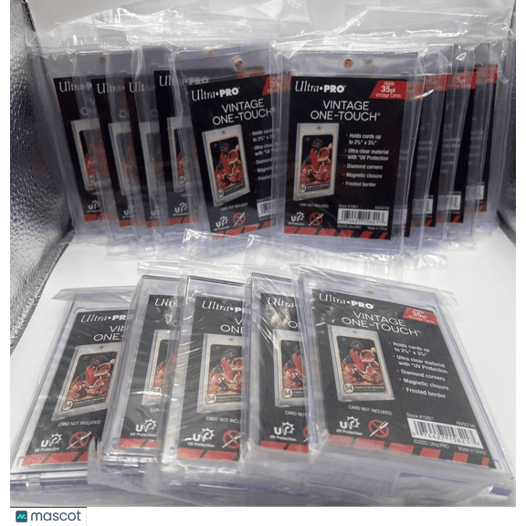 Ultra Pro VINTAGE One-Touch 35pt Point Magnetic Card Holder, lot of 15