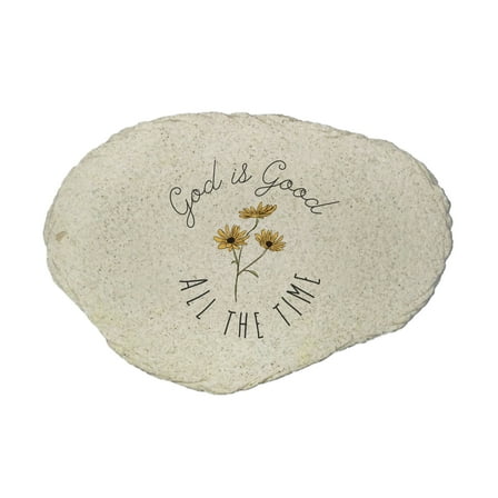 GiftsForYouNow God Is Good Flat Garden Stone