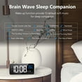 thumbnail image 3 of Réveil Numérique avec Grand Affichage de la Température LED, Horloge de Table avec 13 Musique, Connexion de Charge Usb, 4 Luminosité et Volume Réglables, Réveil, Alarme Miroir Portable avec 2 Alarmes, 3 of 7