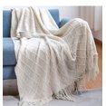 thumbnail image 1 of Inyahome-Manta de punto con borlas para sofá y cama, cobertor ligero y decorativo de granja, tejido suave y acogedor, 1 of 4