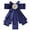 Blue, variant on INSPIRE CHIC Women's Pretied Pin Brooch Ribbon Bowknot Party Bow Tie with Beads