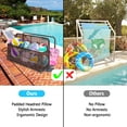 thumbnail image 3 of Garvee Outdoor Storage,Storage Basket,Poolside Float Storage, Patio Pool Float Storage Box, PE Rattan Outdoor Pool Caddy with Rolling Wheels for Pool, Floaties, Patio, Beach-Sturdy & Movable, Brown, 3 of 7