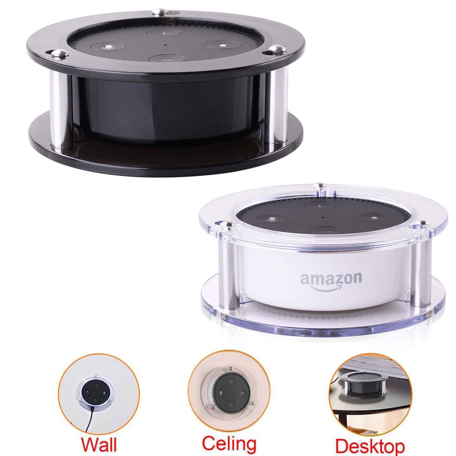 Speaker Stand Guard Holder Wall Mount for Echo Dot 2nd Generation 1PCS
