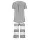 thumbnail image 4 of Sexy Pijama Conjunto para las Mujeres, Cuello Redondo Blusa de Manga Corta Y Pantalones, Traje de Moda Casual, 4 of 9