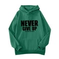 thumbnail image 4 of Holzkary Hoodies for Women Oversized Sweatshirts Loose Hooded Sweatshirt with Fleece and Versatile Printed Top Fall Fashion Outfits 2025 Casual Sweaters Tops Workout Winter Clothes Blackish Green S, 4 of 5