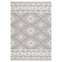 SAFAVIEH Prairie Michelle Geometric Area Rug, Taupe/Ivory, 8' x 10'