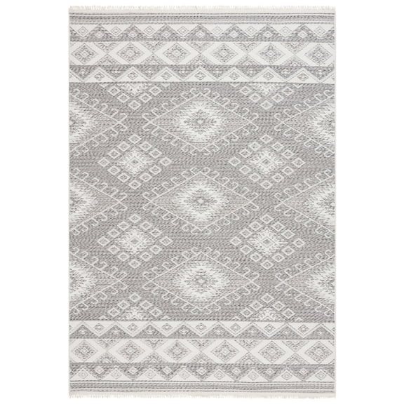 SAFAVIEH Prairie Michelle Geometric Area Rug, Taupe/Ivory, 8' x 10'