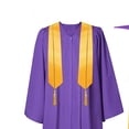 thumbnail image 5 of Odeerbi 5-17 Years Kids Teen Boys Girls Graduation Gown Set Solid Color Long Sleeve Robe with Stole, Cap & Honor Cord, Complete 4-Piece Outfit, 5 of 6