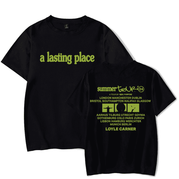 Loyle Carner a Lasting Place T-Shirt Men/Women Streetwear T-Shirt Shirt Short Sleeve