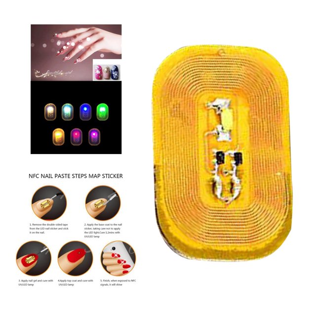Pegatina de Uñas Perfecl Luz LED Color Blanca