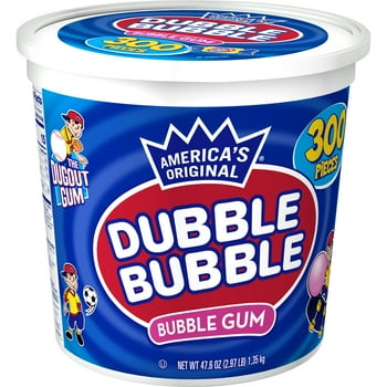 Dubble Bubble, Original Bubble Gum, 300 Pieces