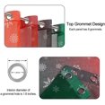thumbnail image 5 of Alishomtll Christmas Sheer Voile Curtain, Light Filtering Grommet Drapes for Bedroom ,2 Panels of 52"w x 84", Red-Green Gradient, 5 of 7