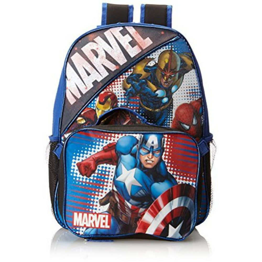Marvel Marvel Little Boys' Heroes Backpack with Lunch