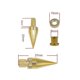 thumbnail image 3 of 8 Pairs Speaker Spikes 6x36mm Copper Isolation Stand+base Pad Feet For Speaker Amplifier Dvd Player, 3 of 5