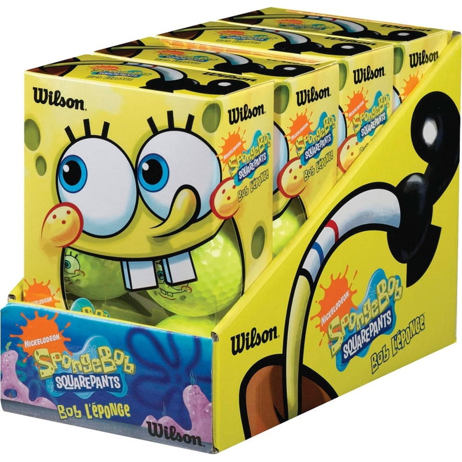 Wilson SpongeBob SquarePants Golf Ball 6Pack