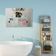 thumbnail image 2 of Stupell Industries Bathroom Pug Daily Toilet Briefing Dog Humor Canvas Wall Art Design by Ziwei Li, 36" x 48", 2 of 4