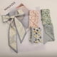 thumbnail image 2 of Hair Ribbon Fashion Korean Floral Print Silk Satin Scarf Long Bow Bandana Bag Ponytail Holder Women Girls Head Hair Accessories, 2 of 4