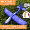 thumbnail image 7 of 3 Pack LED Light Airplane Toys-18.5” X-Large Throwing Foam Plane With 2 Flight Modes Glider Plane-Outdoor Flying Toys, 7 of 7