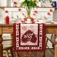 thumbnail image 3 of Valentine's Day Table Runner,Red Love Hearts Table Runner,Happy Valentine's Day Decor Kitchen Dining Table Settings 13x72 Inch, 3 of 6