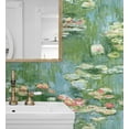thumbnail image 5 of NextWall  Lily Pond Peel and Stick Wallpaper 20.5 in. W x 18 ft. L - Olive & Sky Blue, 5 of 8