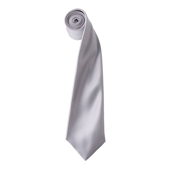 Premier Cravate Satin Simple pour Homme (Lame Étroite)