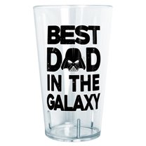 Star Wars Father's Day Best Dad Darth Vader Helmet  Tritan Drinking Cup Clear 24 oz.