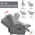 thumbnail image 6 of Power Lift Recliner Chair with Massage and Heat, Heavy Duty 350 LBS Capacity Electric Recliner with USB Ports, Perfect Gift for Husband, Wife, Father, Mother, Light Grey, 6 of 8