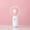 Pink, variant on ChicYu Pocket Handheld Fan,Slim Foldable Travel Fan with Fast Charge,Heads for Commuting Silent Coolings Portable Fan Red