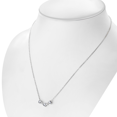thumbnail image 5 of My Daily Styles Elegant 925 Sterling Silver Necklace with 3 CZ Hearts Attached - Bezel Set, 18" Chain (Silver), 5 of 7