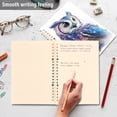 thumbnail image 5 of Colorful Owl Ring Binder Notebook Journey Note Diary College Ruled Spiral Notebook Study Loose Leaf Paper A5 60 Pages, 5 of 8