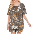 thumbnail image 6 of Dxzfnsa Womens Pajama Sets 2 Piece Soft Short Sleeve Top and Shorts Sleepwear Round Neck Pjs Lounge Set with Pockets S-2XL, 6 of 7