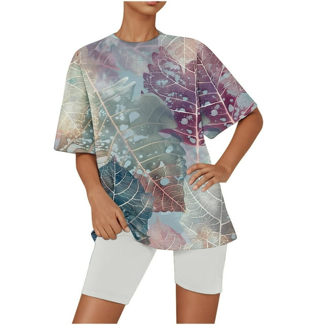 Conjunto de Pijama de las Mujeres de Manga Corta Sólida de Lechuga Y Pantalones Cortos de 2 Piezas de Poliéster, Pijama Suelto Casual para el Verano