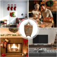 thumbnail image 3 of Calendario de Adviento colgante de Navidad para 24 días, decoración de cuenta regresiva de Navidad, Papá Noel rojo y blanco, copo de nieve, alce, diseño de madera, 3 of 4