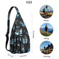 thumbnail image 3 of Waterproof Hiking Backpack Sling Bag for Women – Lightweight Crossbody Bag with Adjustable Strap, Multipurpose Butterfly Pattern Chest Bag for Travel & Outdoor Adventures – Aesthetic Floral Design, 3 of 4
